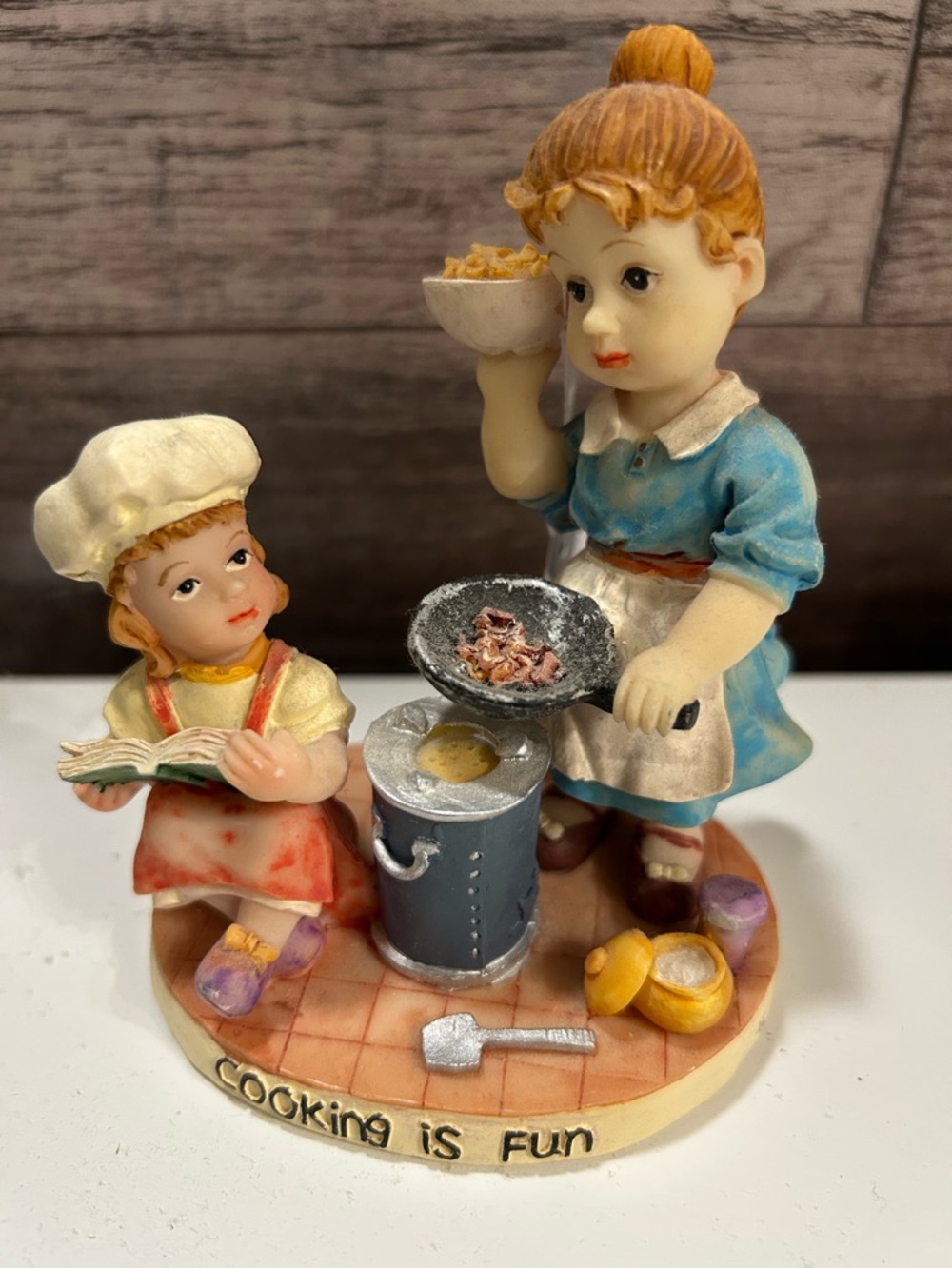 Resin Figurine “Cooking Is Fun”